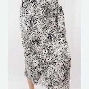 Black and White 9 West Abstract Print Skirt